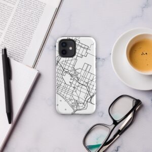 Alternative view of Long Beach Map - iPhone® compatible Tough Case