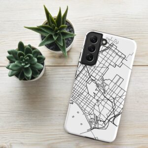 Alternative view of Long Beach Map - Samsung compatible Tough Case