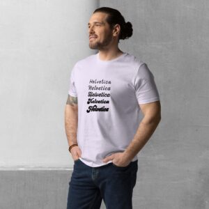 Alternative view of Definitely Not Helvetica T-shirt - Organic cotton unisex tee