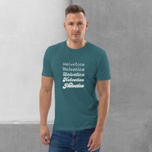 Alternative view of Definitely Not Helvetica T-shirt - Organic cotton unisex tee