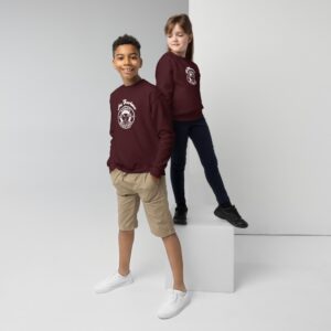 Alternative view of Axolotl Questions - Be Curious - Youth crewneck sweatshirt